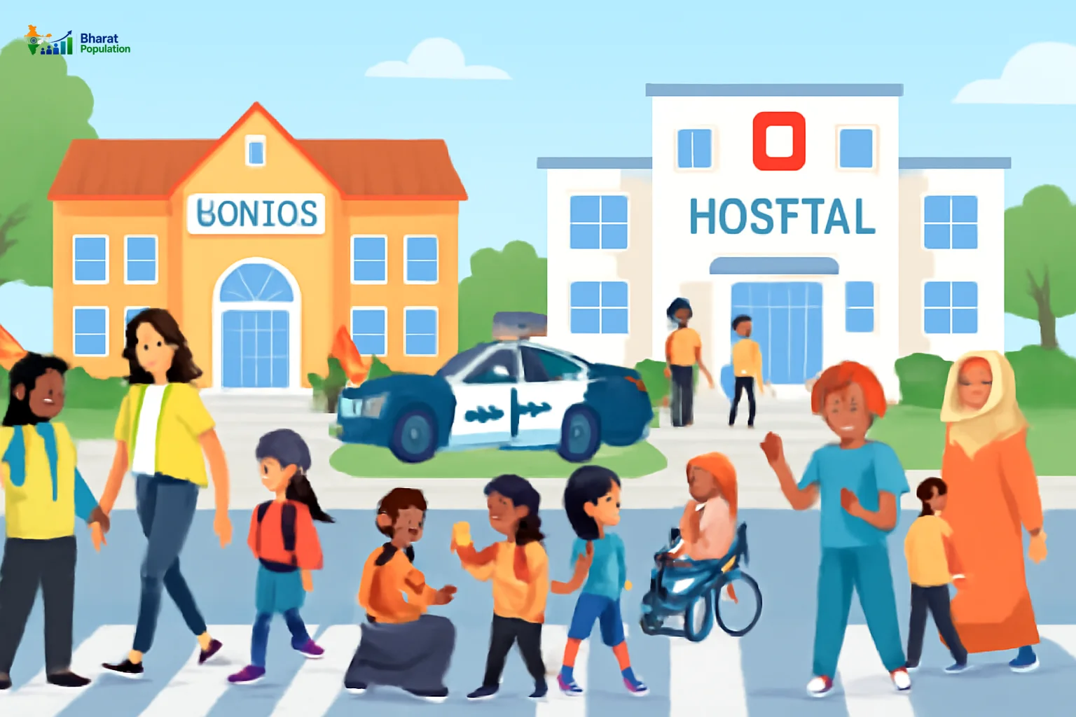 Community planning for schools and hospitals