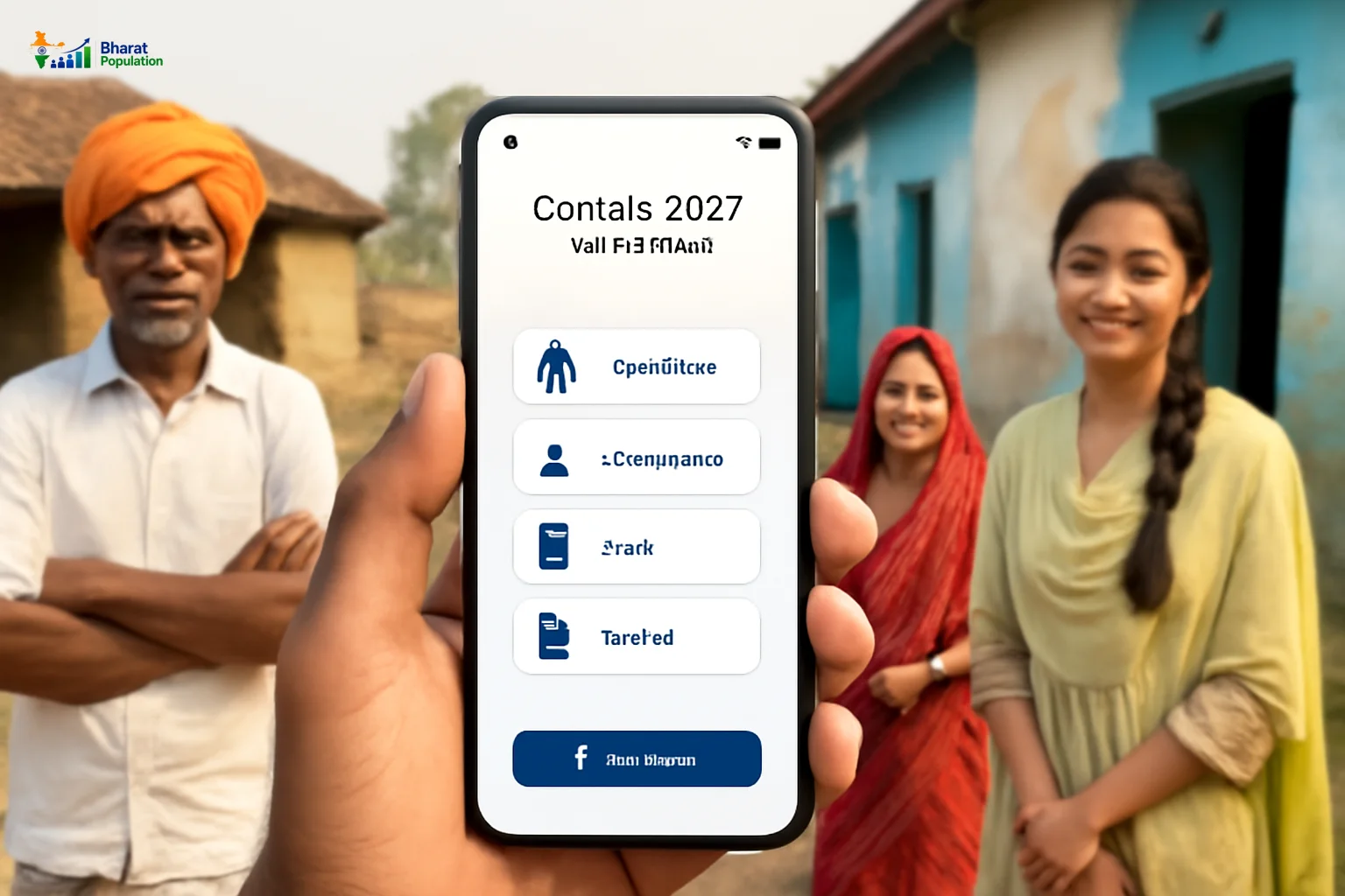 Census 2027 HLO Mobile App Interface