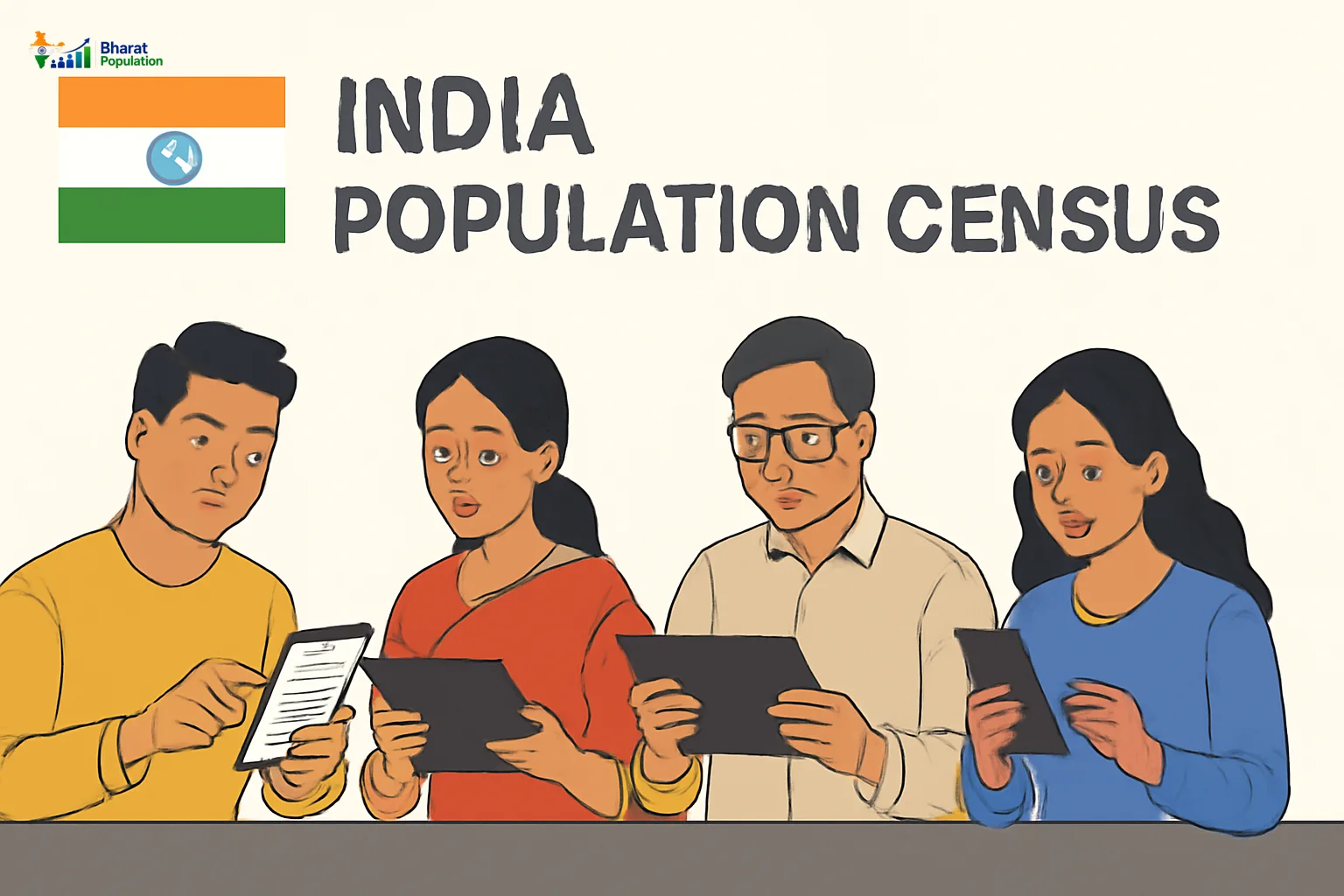 Illustration of Census 2027 digital self-enumeration process